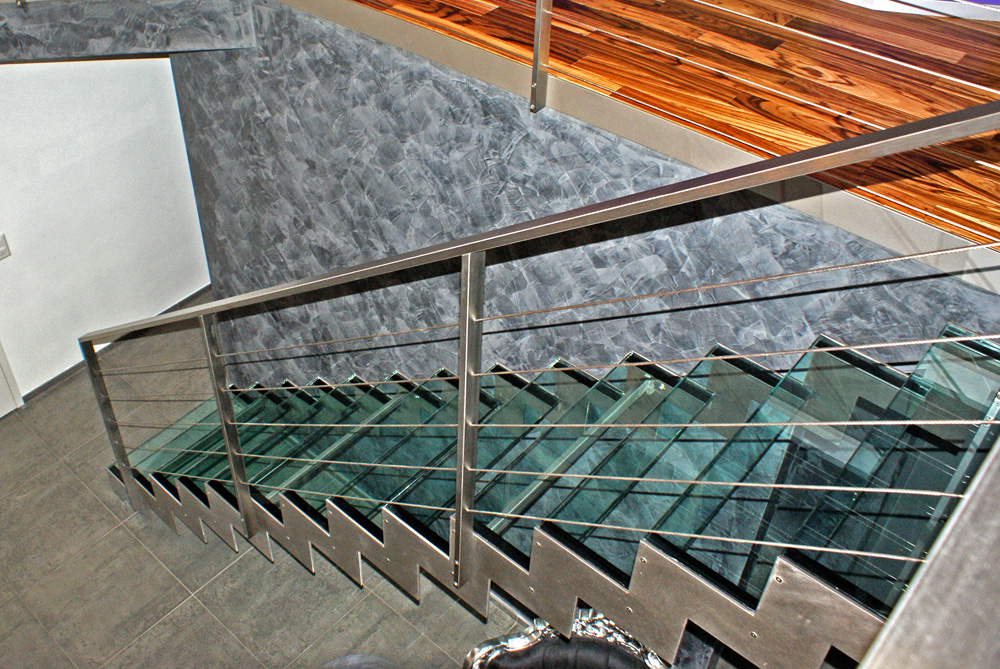 Escalier droit en inox Marc